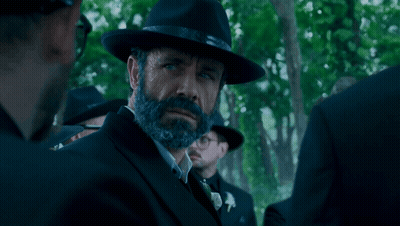 Man With Beard In Hat And Suit Says The Real Game Begins Now GIF
