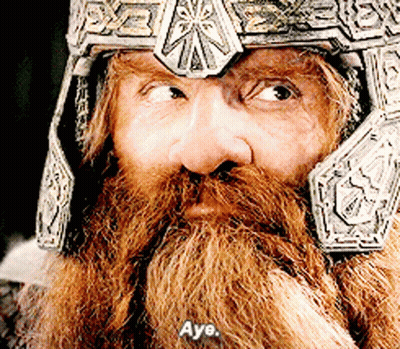 Man With Beard In Helmet Saying Aye GIF