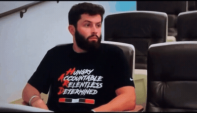 Man With Beard In Hungry Accountable Relentless Determined Shirt GIF