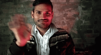 Man With Beard In Jacket And White Shirt GIF