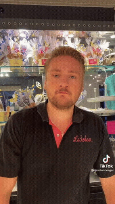 Man With Beard In La Dolce Polo Shirt GIF