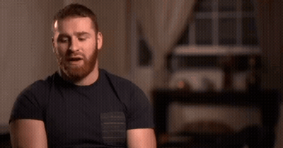 Man With Beard In Living Room By Window GIF