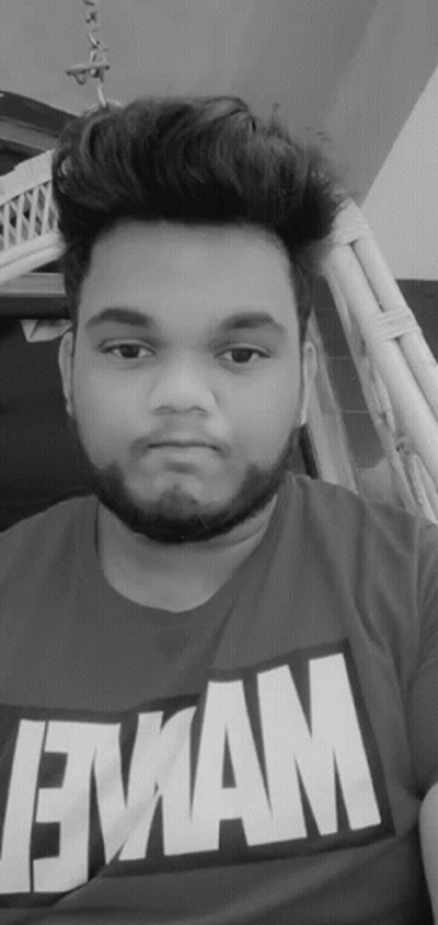 Man With Beard In Marvel T-Shirt GIF