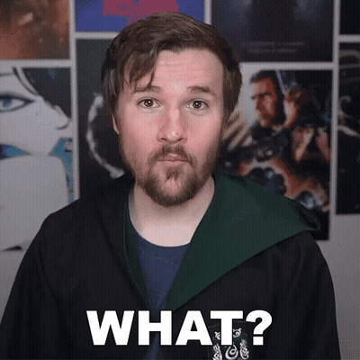 Man With Beard In Metallica Shirt Says Aliens GIF