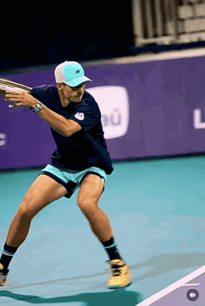 Man With Beard In New Balance Shirt Wiping Face GIF