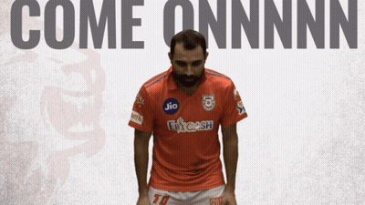 Man With Beard In Orange Jersey Saying Jio GIF