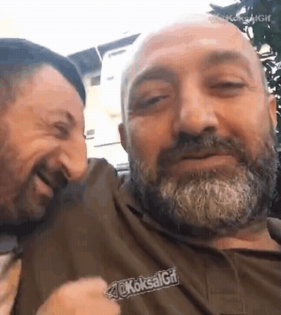 Man With Beard In Pink Plaid Shirt Saying Kaybol GIF