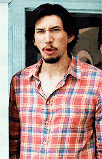 Man With Beard In Plaid Shirt GIF