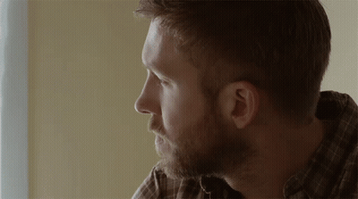 Man With Beard In Plaid Shirt GIF