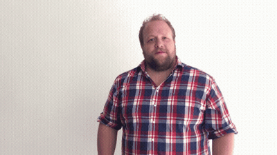 Man With Beard In Plaid Shirt GIF