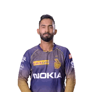 Man With Beard In Purple Kia Jersey Sticker