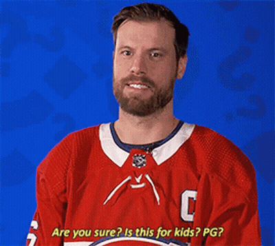 Man With Beard In Red Jersey Letter C GIF