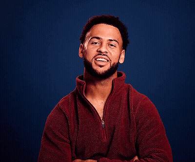 Man With Beard In Red Sweater Smiling GIF