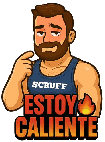 Man With Beard In Scruff Shirt Sticker