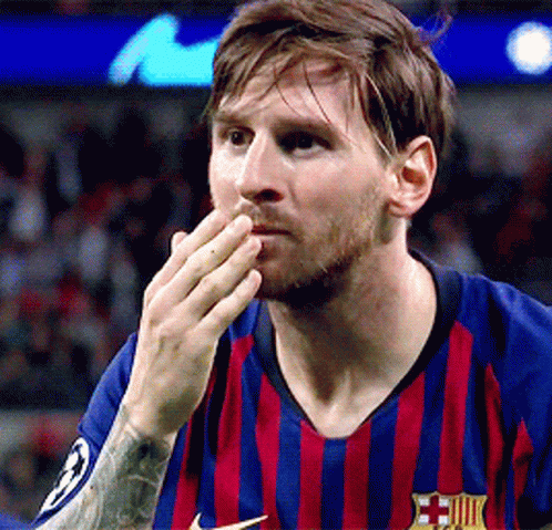 Man With Beard In Striped FCB Shirt GIF
