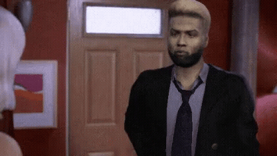 Man With Beard In Suit And Tie At Door GIF