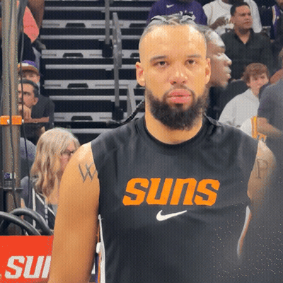 Man With Beard In Suns Jersey GIF