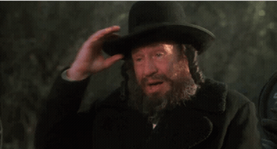 Man With Beard In Top Hat And Black Coat GIF