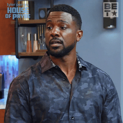 Man With Beard In Tyler Perry's House Of Payne Shirt GIF