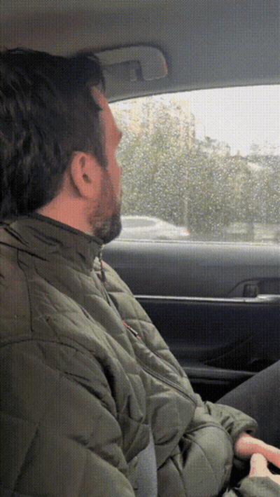Man With Beard In White Hat And Gold Chain GIF