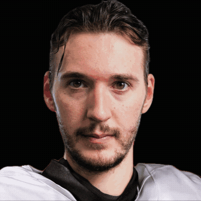 Man With Beard In White Jersey And Black Shirt GIF