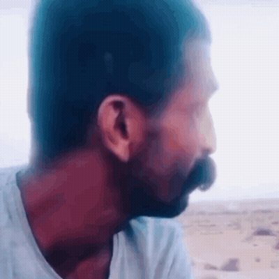 Man With Beard In White Shirt GIF