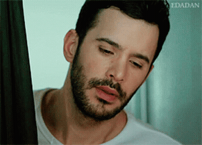 Man With Beard In White Shirt Edadan GIF