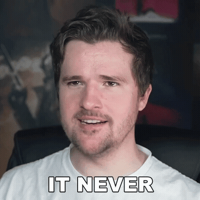 Man With Beard in White Shirt Says It Never