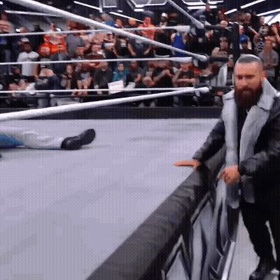 Man With Beard In Wrestling Ring GIF