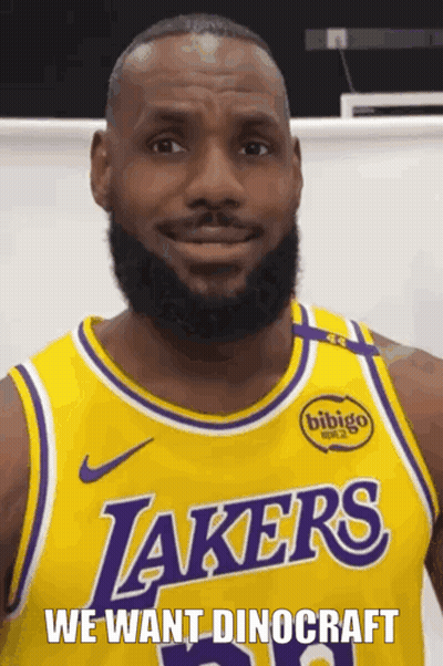 Man With Beard In Yellow Lakers Jersey GIF