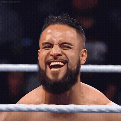 Man With Beard Laughing In Ring GIF
