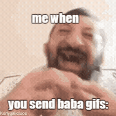 Man With Beard Laughing Saying Me When You Send Baba GIFs GIF