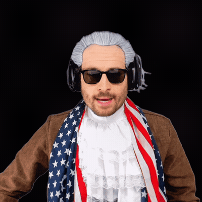 Man With Beard Laying Down Eyes Closed Shirt Says Guns GIF