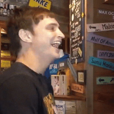 Man With Beard Looking At Camera GIF