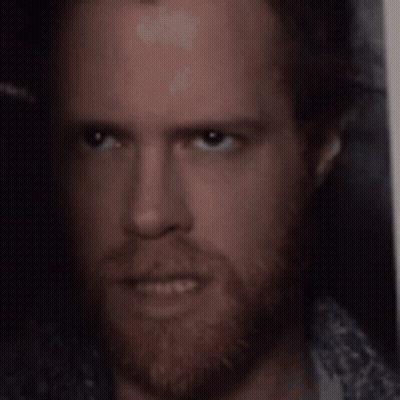 Man With Beard Looking Serious GIF