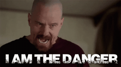Man With Beard Making Face I Am The Danger GIF