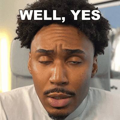 Man With Beard Making Face Saying Well Yes GIF