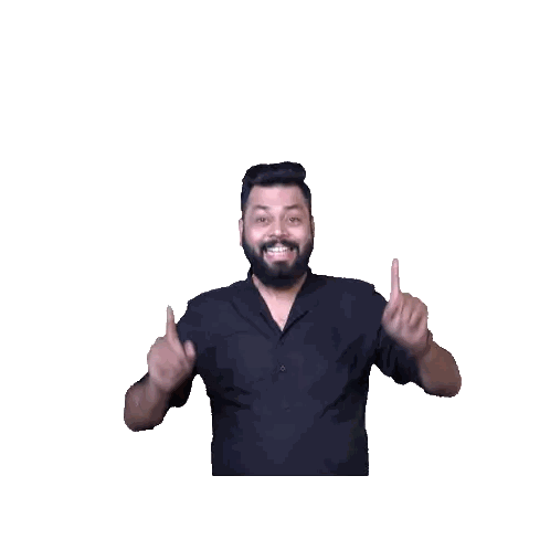 Man With Beard Making Funny Face Sticker