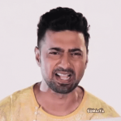Man With Beard Making Funny Face GIF