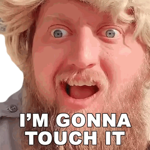 Man With Beard Making Funny Face Sticker