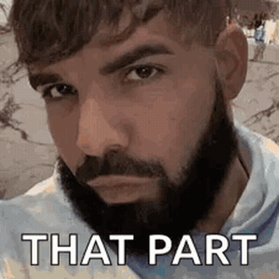 Man With Beard Making Funny Face GIF