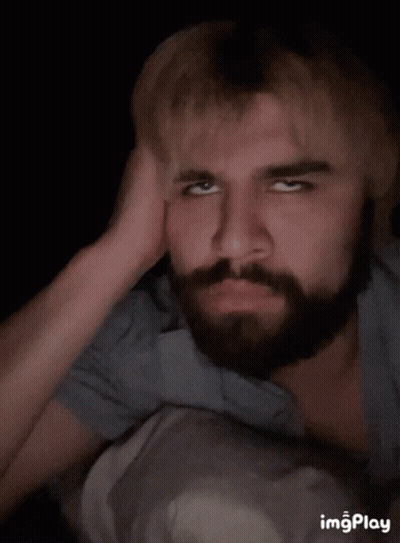Man With Beard Making Funny Face GIF