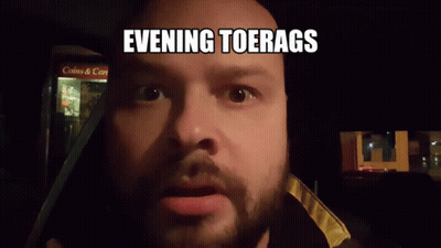 Man With Beard Making Funny Face Evening Toerags GIF