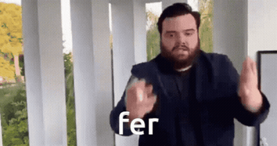 Man With Beard Making Funny Face Fer GIF