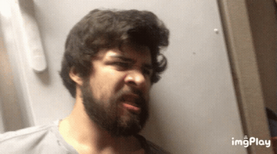 Man With Beard Making Funny Face Saying Imgplay GIF