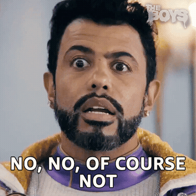 Man With Beard Making Funny Face Says No No Of Course Not GIF