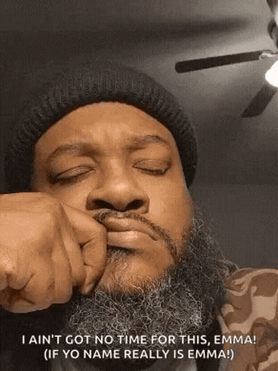 Man With Beard Making Funny Face GIF