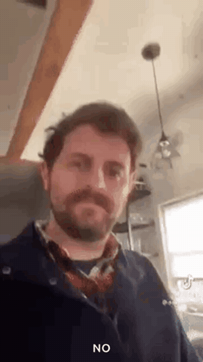 Man With Beard Making Funny Face GIF