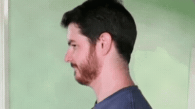 Man With Beard Making Funny Face GIF
