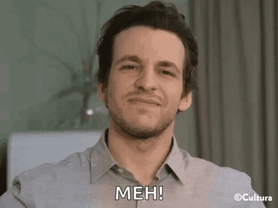 Man With Beard Making Funny Meh Face GIF